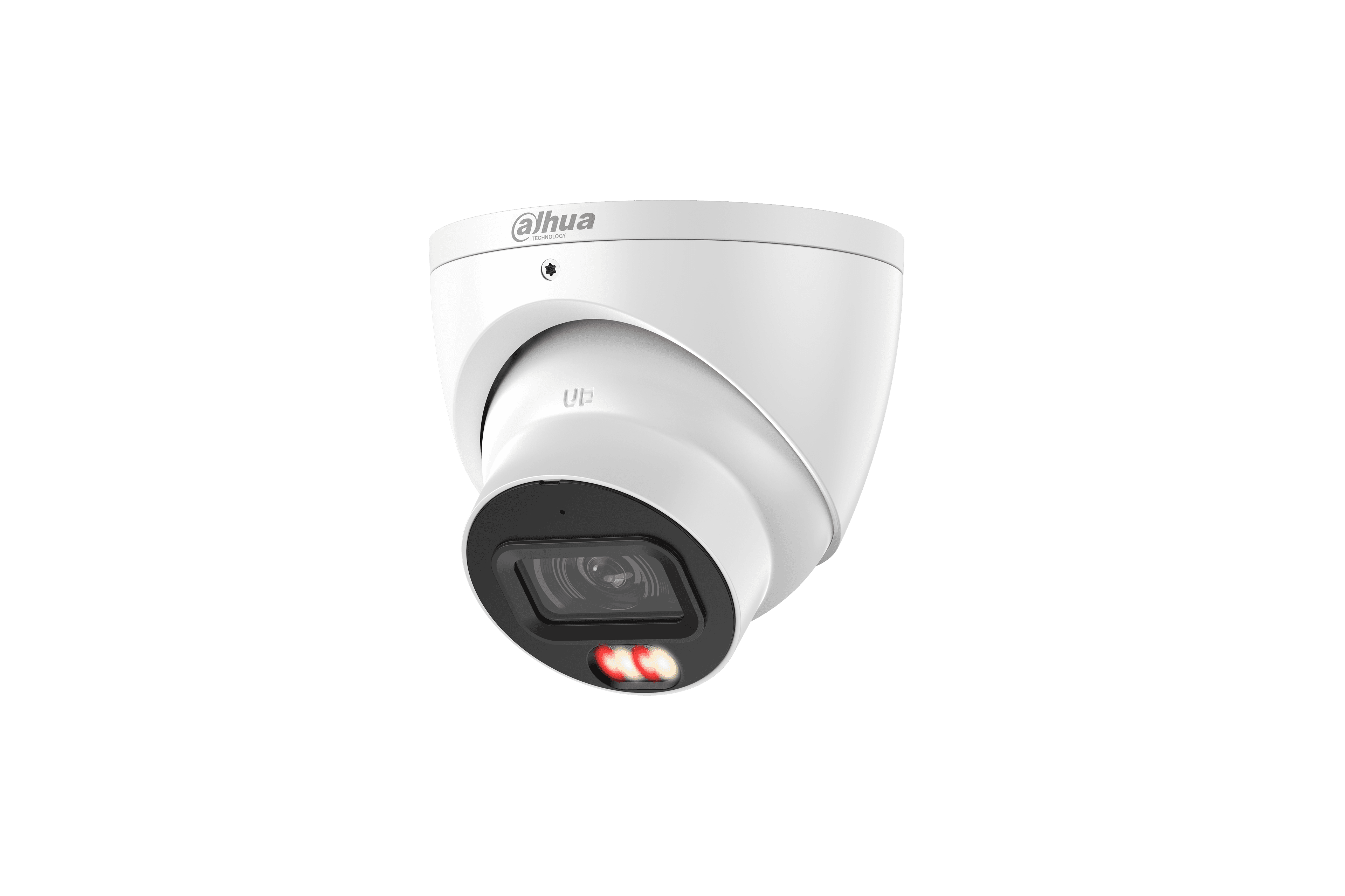 Dahua DH-IPC-HDW3667EM-S-IL-ANZ white 6MP turret camera with separate dual-light window