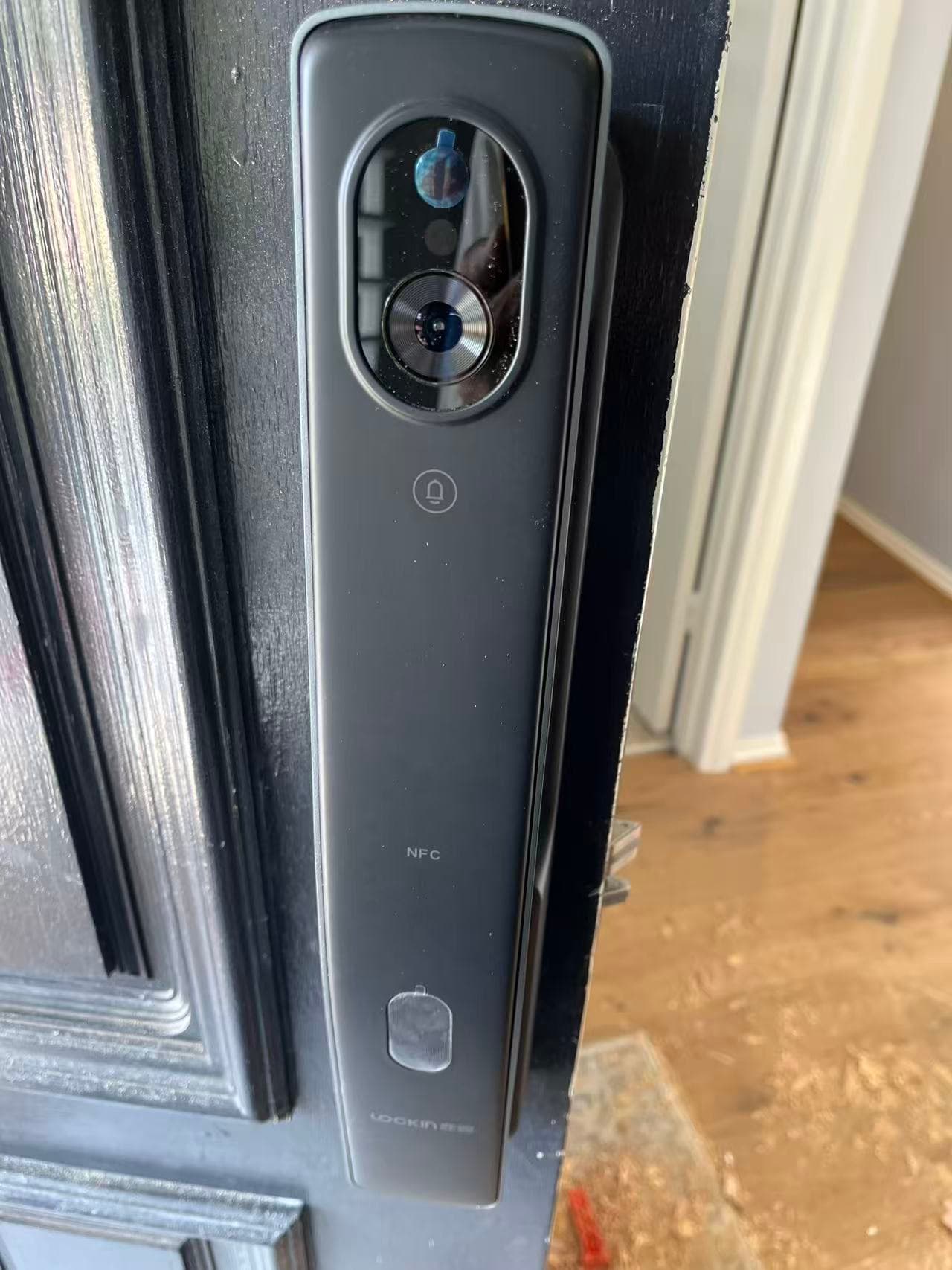 Smart lock installed on a modern townhouse entry near Mawson Lakes