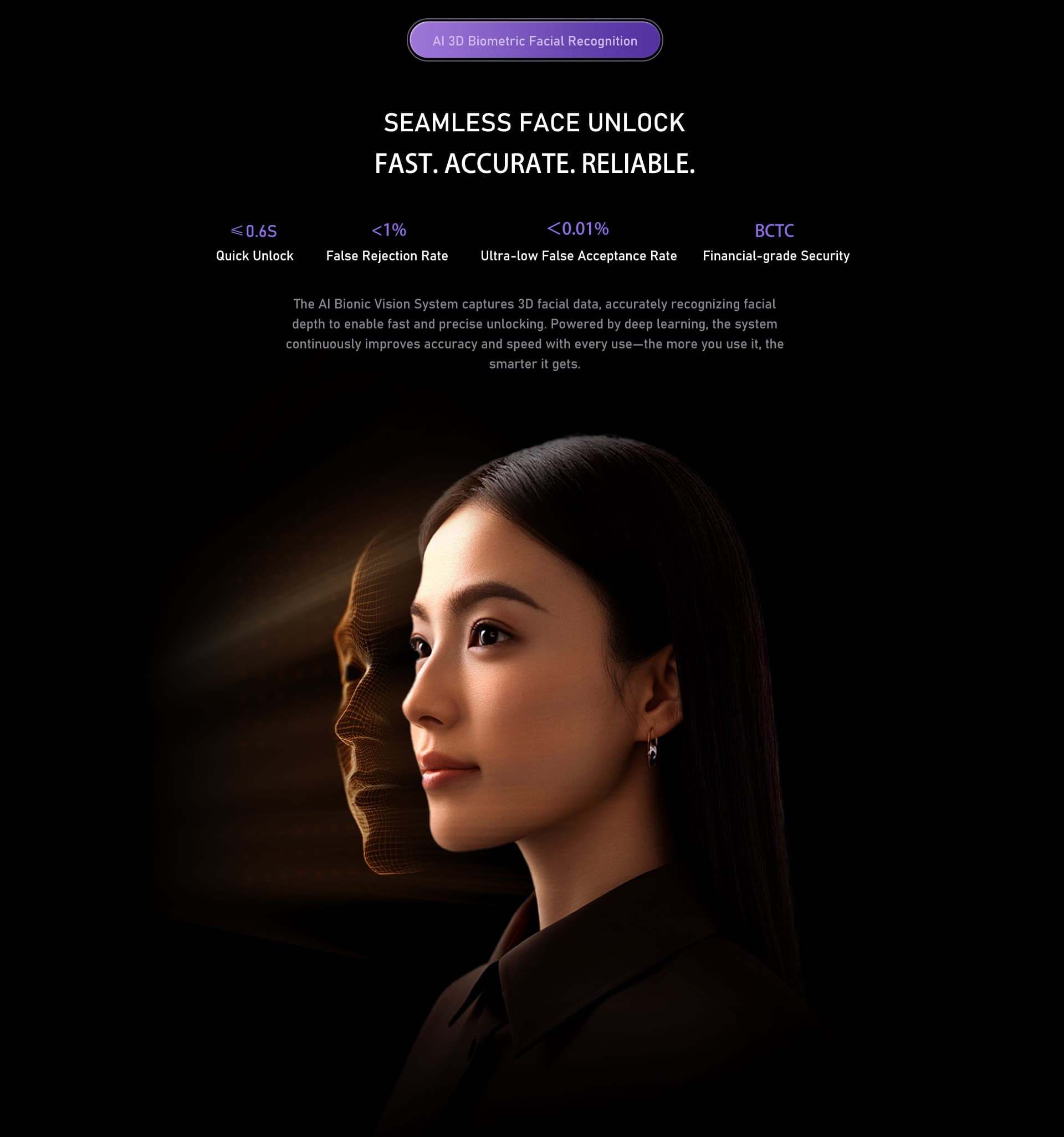 Kaadas K70 SE 3D facial recognition