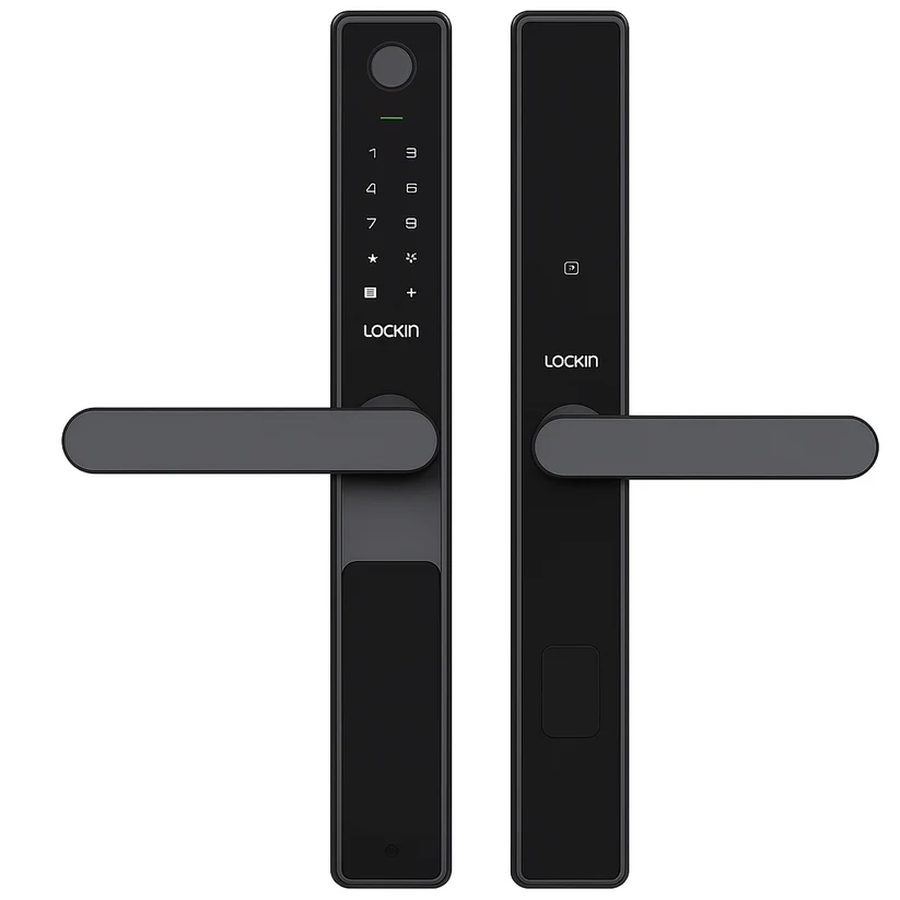 Lockin OLA Slim single-side fingerprint smart lock in black