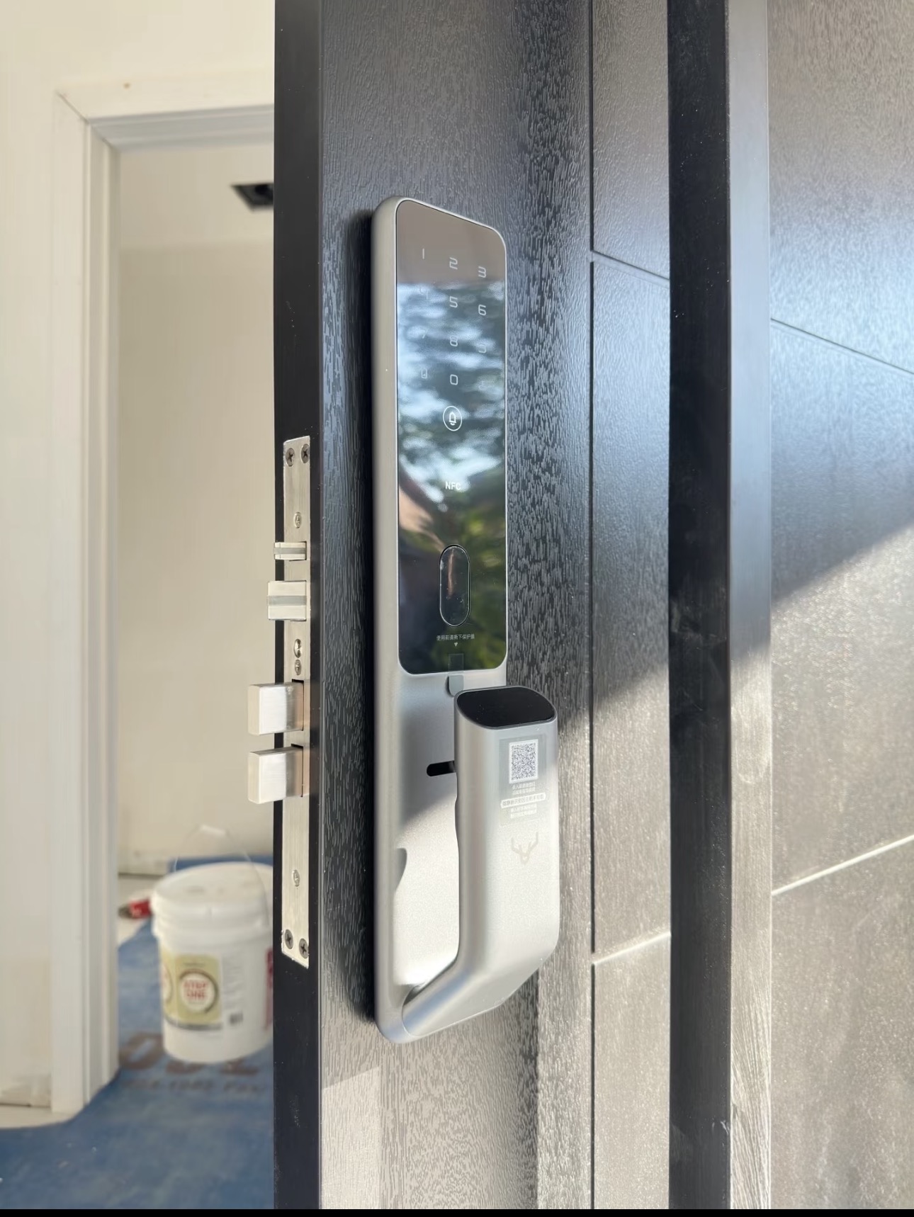 Lockin SV40 smart lock installed on an Adelaide door